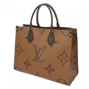 Louis Vuitton Reverse Brown On Monogram Handbag the Go Giant